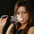 Photo: Frau mit iSmoke Frau mit iSmoke