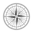 Vintage compass for design
