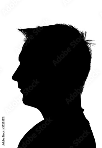 Photo: silhouette of man silhouette of man
