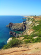 Black sea coast in Crimea, Ukraine