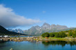Picturesque landscape at Norway islands Picturesque landscape at Norway islands