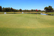 Golf course with water hazard. Golf course with water hazard.
