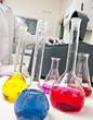 Test tubes with chemicals Test tubes with chemicals