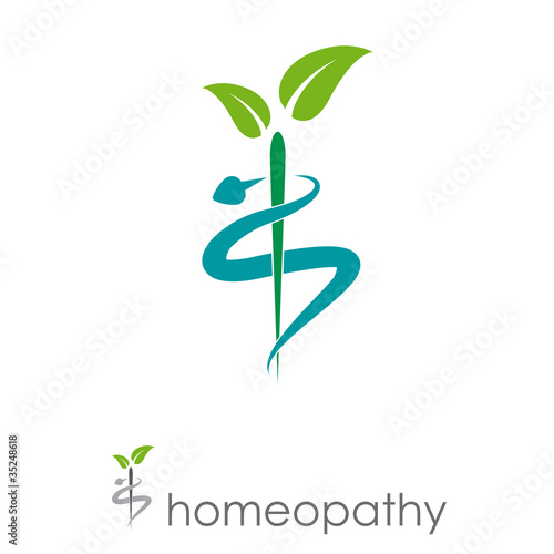 Alternative Medicine on Logo Homeopathy  Alternative Medicine   Vector    Puckillustrations