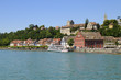 Meersburg, Blick vom Bodensee, Deutschland