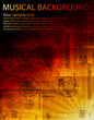 musical vector sound background