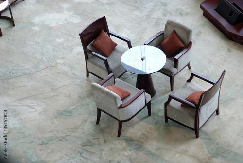Photo: Luxury hotel lounge area Luxury hotel lounge area