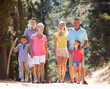 3 Generation family on country walk