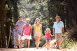 3 Generation family on country walk