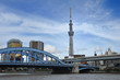 スカイツリーと駒形橋