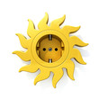 Steckdose Sonnenblume freigestellt Solarstrom
