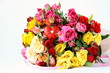 bouquet of multicolored roses, small sprays bouquet of multicolored roses, small sprays