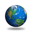 Isolated Planet Earth showing North America