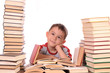 Boy with books
