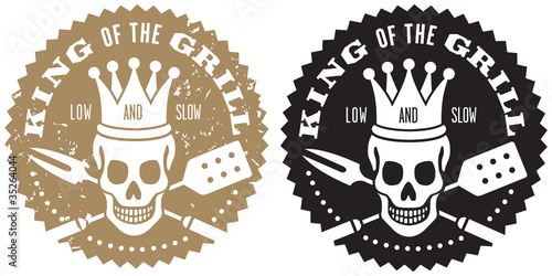 Illustration: King of the Grill Barbecue Logo King of the Grill Barbecue Logo