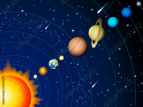 Vector: Solar system Solar system