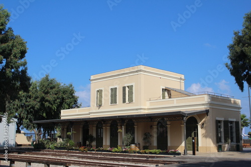 Foto: Train station building, Tel-Aviv, Israel Train station building, Tel-Aviv, Israel