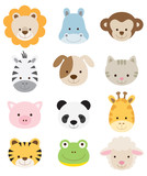 Baby Animal Faces Set
