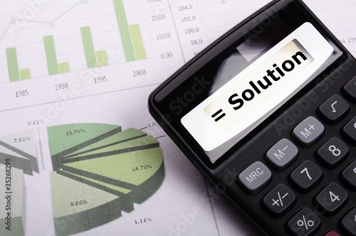 Photo: solution solution