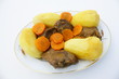 bœuf, carotte, plat cuisiné