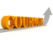 courage arrow concept