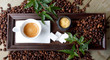 caffè visto dall'alto
