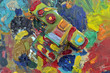 oil painted camera