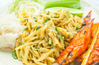 bamboo shoot salad in northeastern of Thailand style