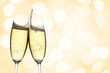Photo: two glasses of champagne two glasses of champagne