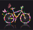 bike with flowers bike with flowers
