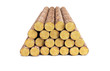 stack of pine logs