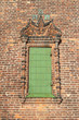 Closed wndow of the church of John the Baptist