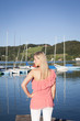Frau am See