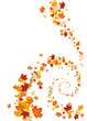 Leaves swirl background