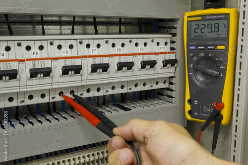 Photo: Electrical engineer at work Electrical engineer at work