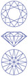 diamond vector graphic scheme