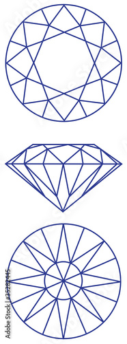 Vector: diamond vector graphic scheme diamond vector graphic scheme