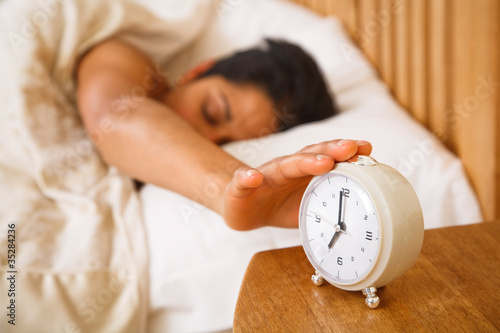 Photo: Woman waking up Woman waking up