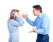 Angry couple.
