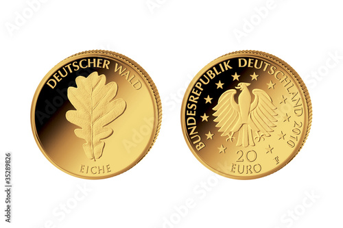 Illustration: 20 Euro Eiche Deutscher Wald 2010 20 Euro Eiche Deutscher Wald 2010