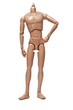 Cuerpo de muñeco sobre fondo blanco