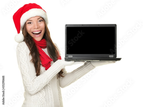 Learn  Computer on Christmas Laptop Computer Woman Excited    Maridav  35290668   See