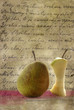 two pears in vintage september two pears in vintage september