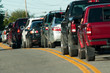 Row of cars