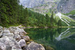 beautiful lake and mountain view, tatry poland