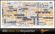 Suchbegriffe, Wörter, Web 2.0 Keywords, Tag Cloud
