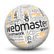 Webmaster, Kugel, Begriffe, Wörter, Suchbegriffe, Internet, SEO