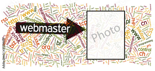 Vektor: Webmaster, Keyword, Suchbegriffe, Internet, SEO, Banner Webmaster, Keyword, Suchbegriffe, Internet, SEO, Banner