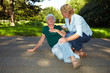 Erste Hilfe bei Seniorin