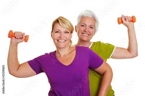 Photo: Rückentraining mit Hanteln Rückentraining mit Hanteln